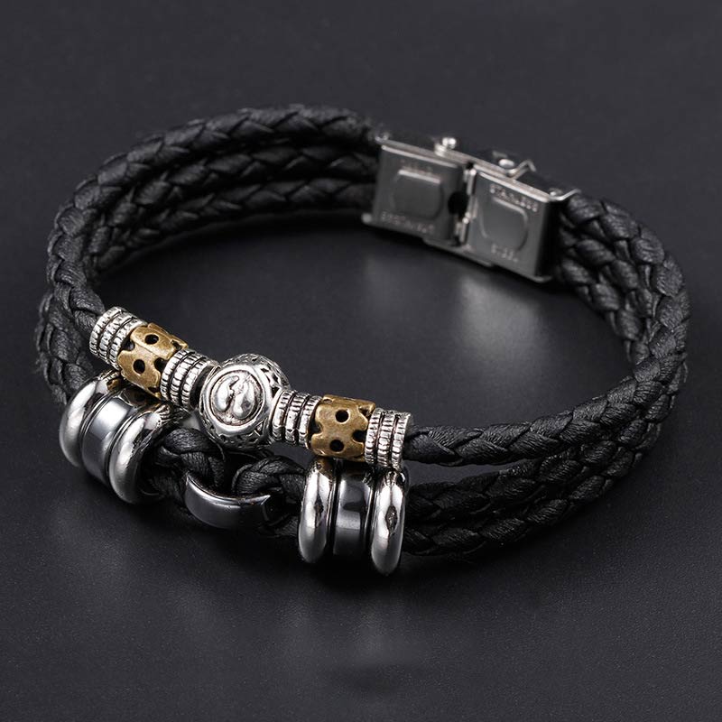 Hematite 12 Zodiac Constellations Protection Bracelet Unisex