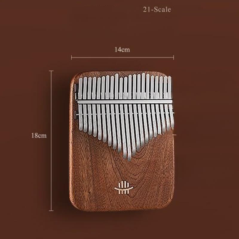 Piano à pouce Kalimba 21 touches en bois de santal jaune pour la méditation