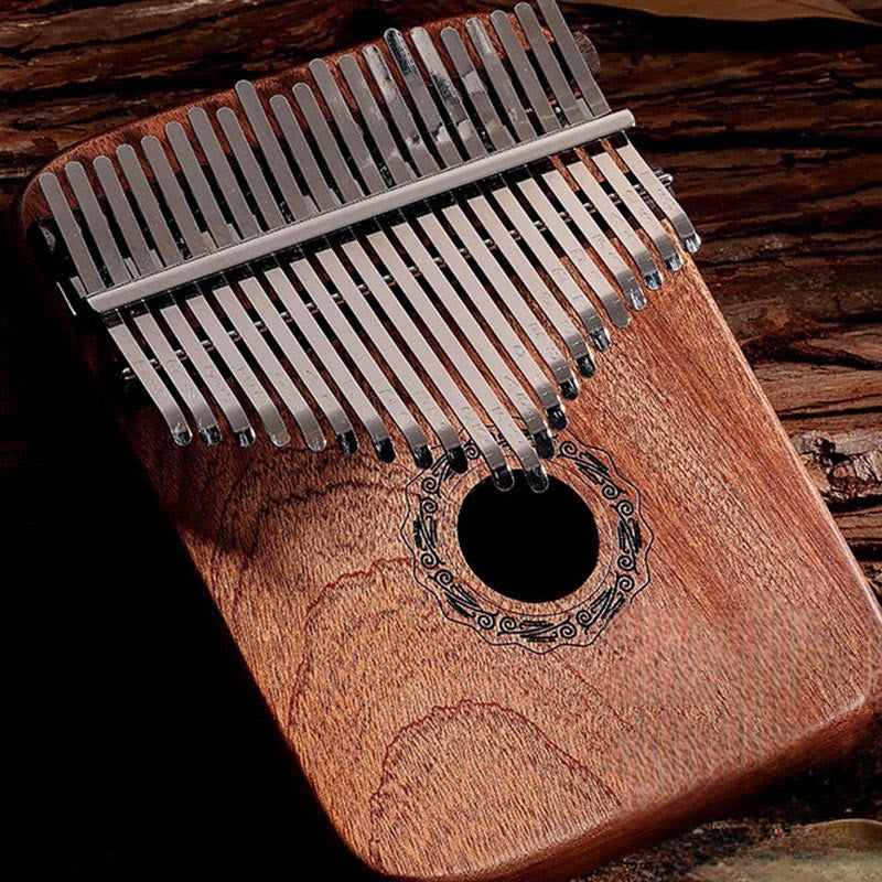 Kalimba 21 touches en bois de santal jaune - Musique de méditation