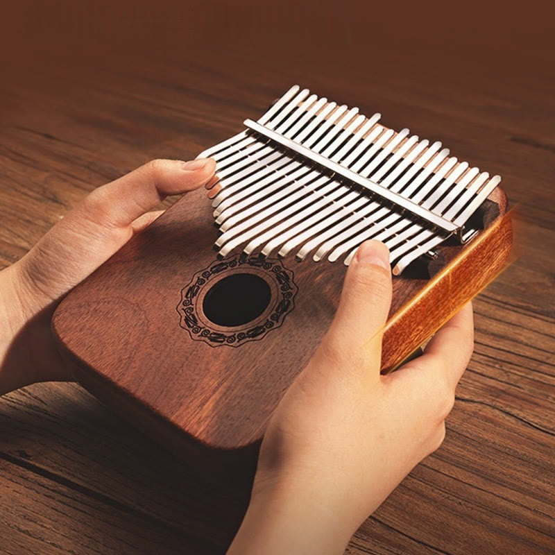 Kalimba 21 touches en bois de santal jaune - Musique de méditation