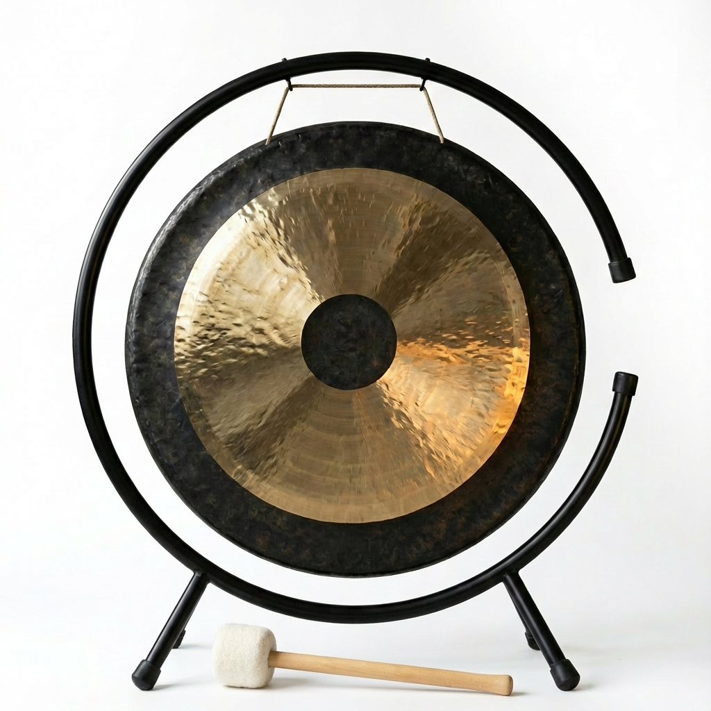 Gong Chau de 22 pouces avec support - Instrument chinois