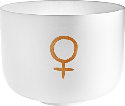 Bol chantant planétaire en cristal 221,23 Hz Vénus / Paix (12 pouces)