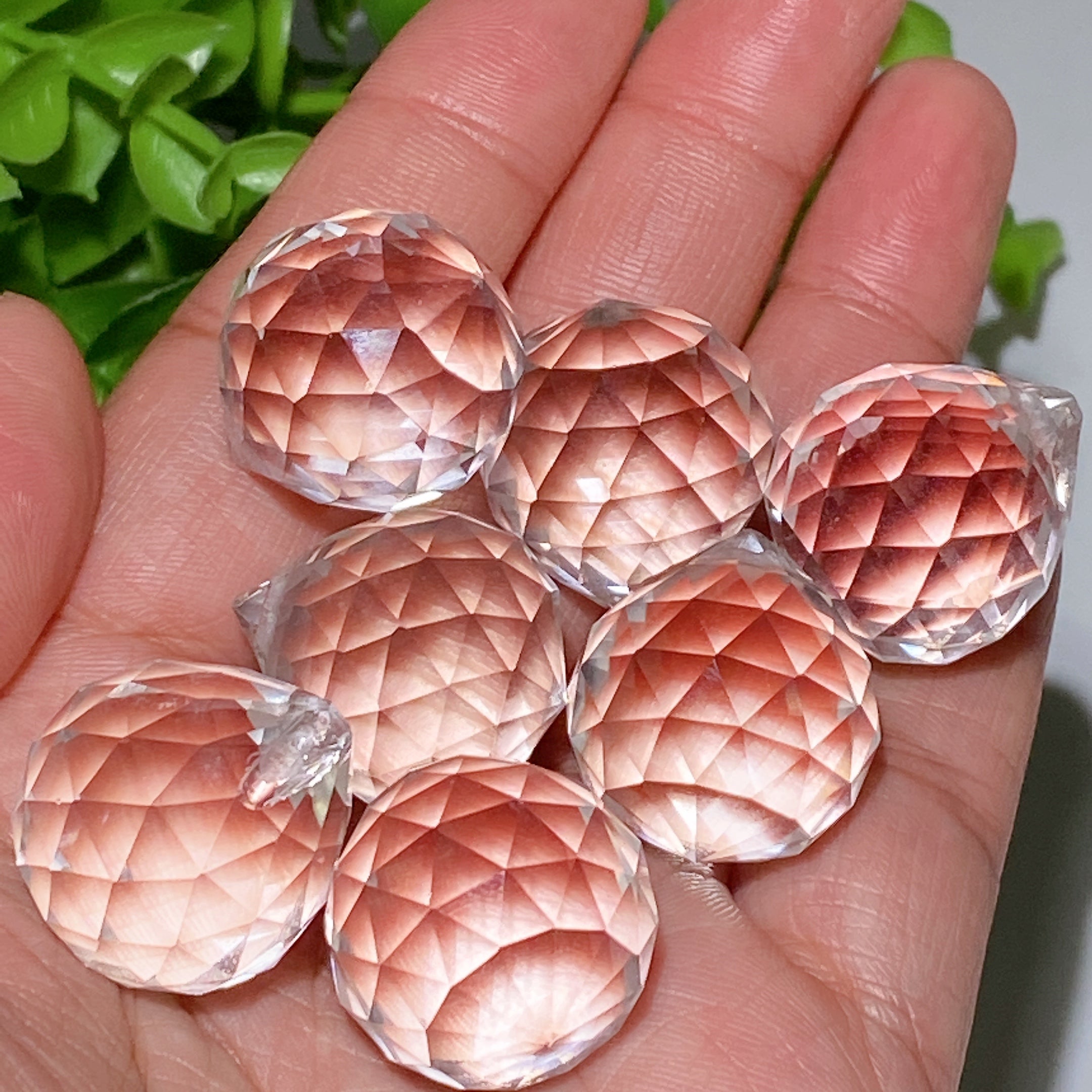 Goutte de cristal à facettes de 24 mm pour la guérison