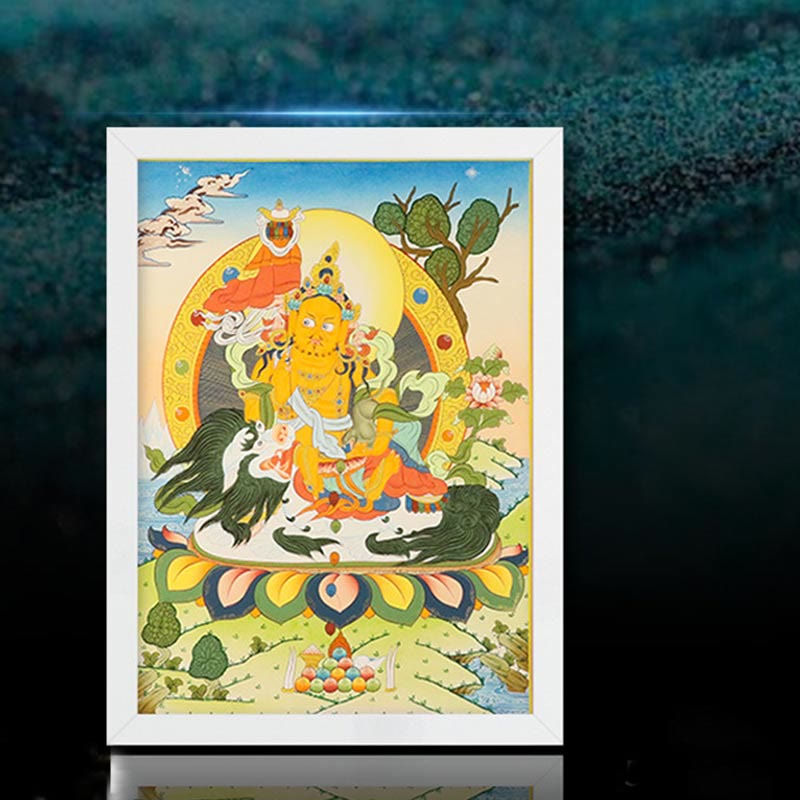 Décoration murale mandala tibétain Thangka de 27,56 pouces