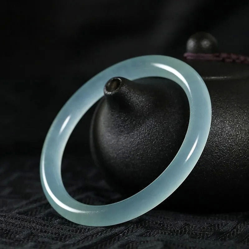 Bracelet jonc de guérison en jade naturel 58-60 mm