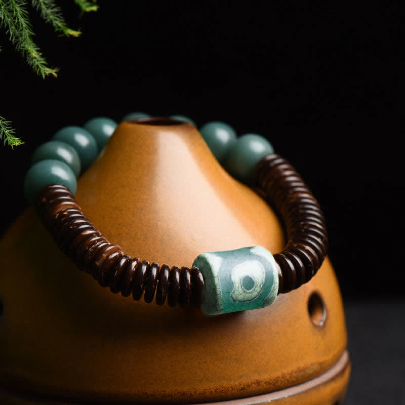 Bracelet spirituel tibétain en graines de Bodhi pour la protection