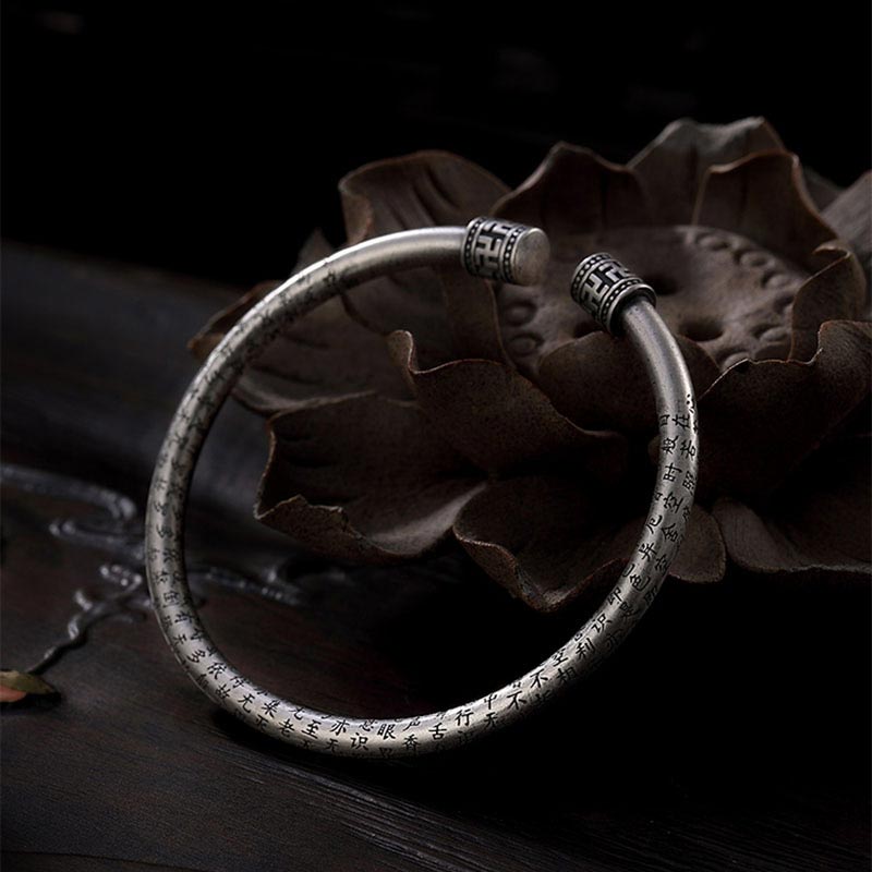 Bracelet spirituel réglable en cuivre blanc pour la chance et l'équilibre