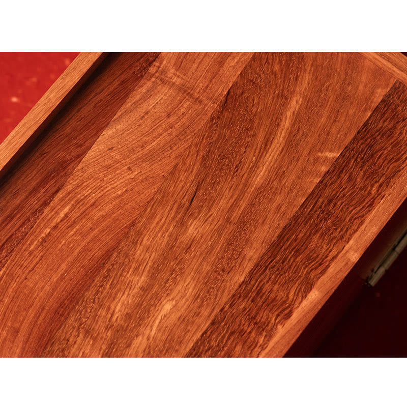 Coffret à bijoux en palissandre fait main, grande taille, verrouillable, 25,5 cm