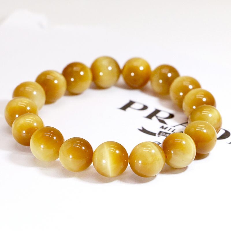 Bracelet de perles de protection en œil de tigre de 8 mm pour soulager l'anxiété