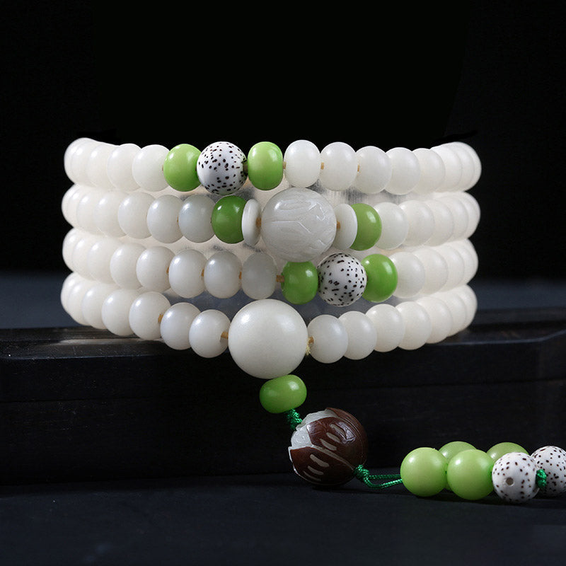 Bracelet réglable en graines de Bodhi pour la sagesse et la méditation