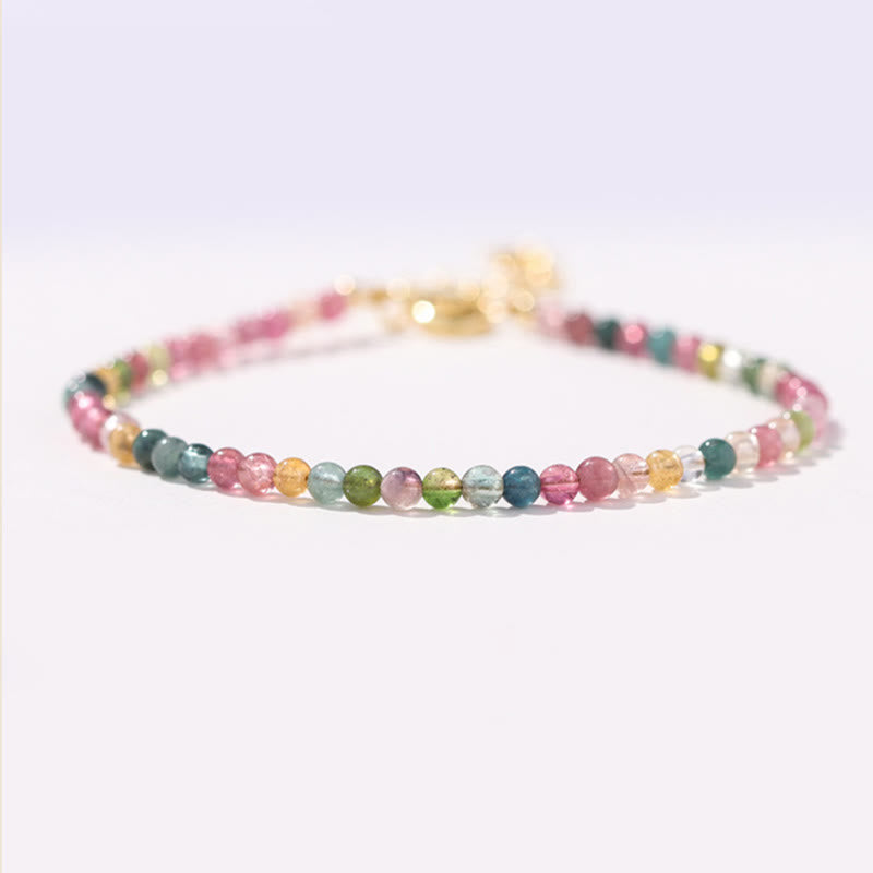 Bracelet Sagesse Tourmaline Multicolore 2 mm