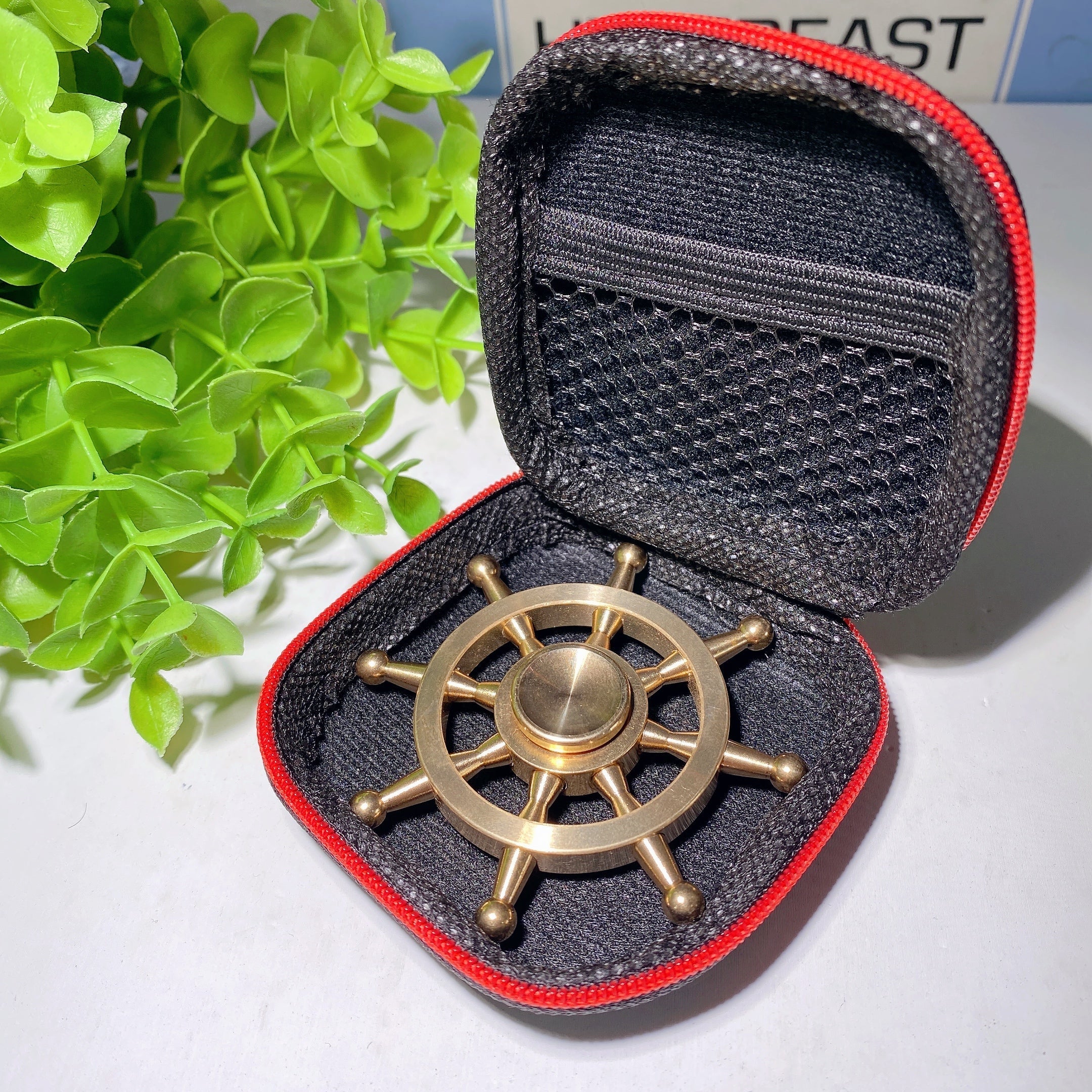 Gouvernail en laiton de 3 pouces pour rituels de méditation