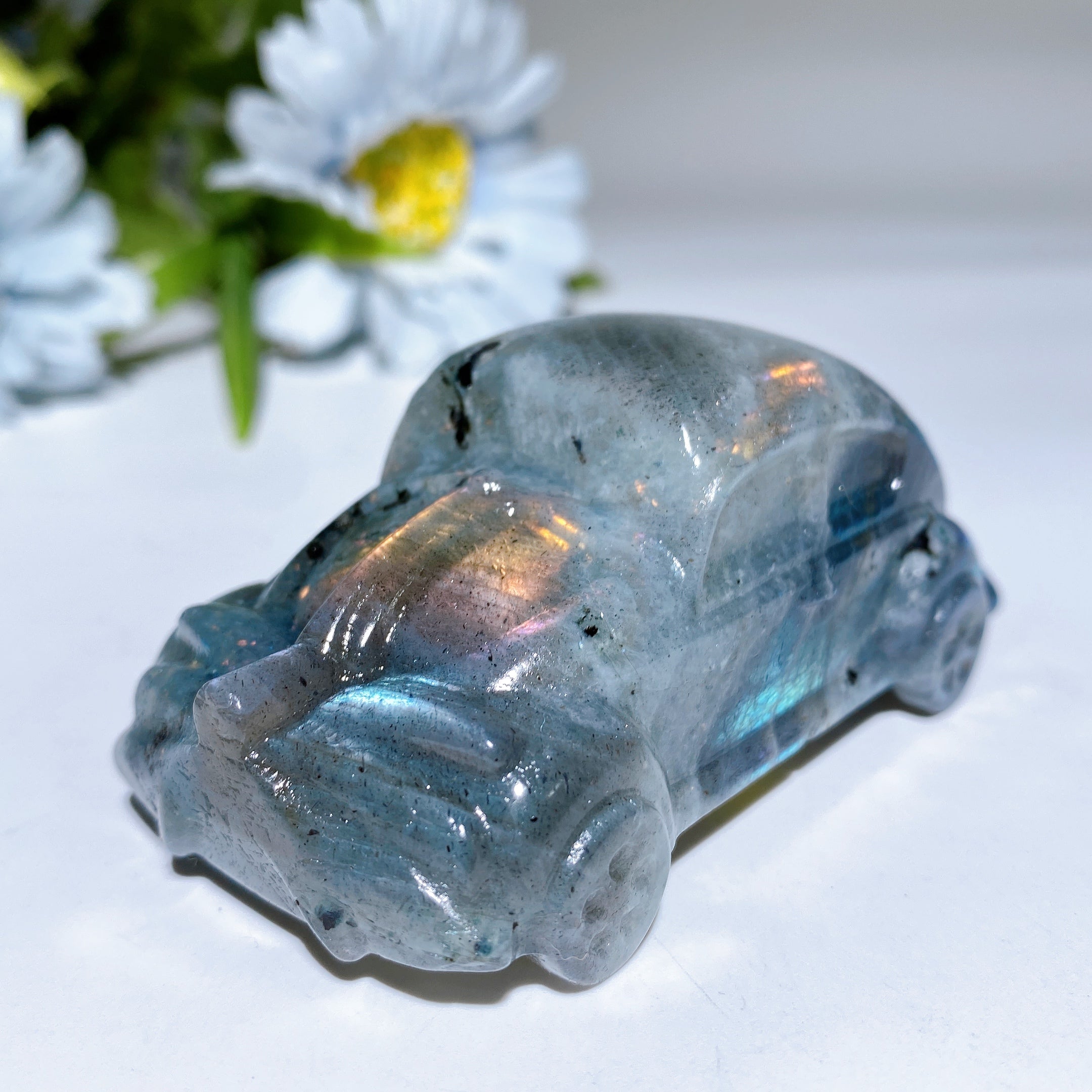 Figurine en cristal sculptée de 3,1 pouces pour l'énergie de guérison