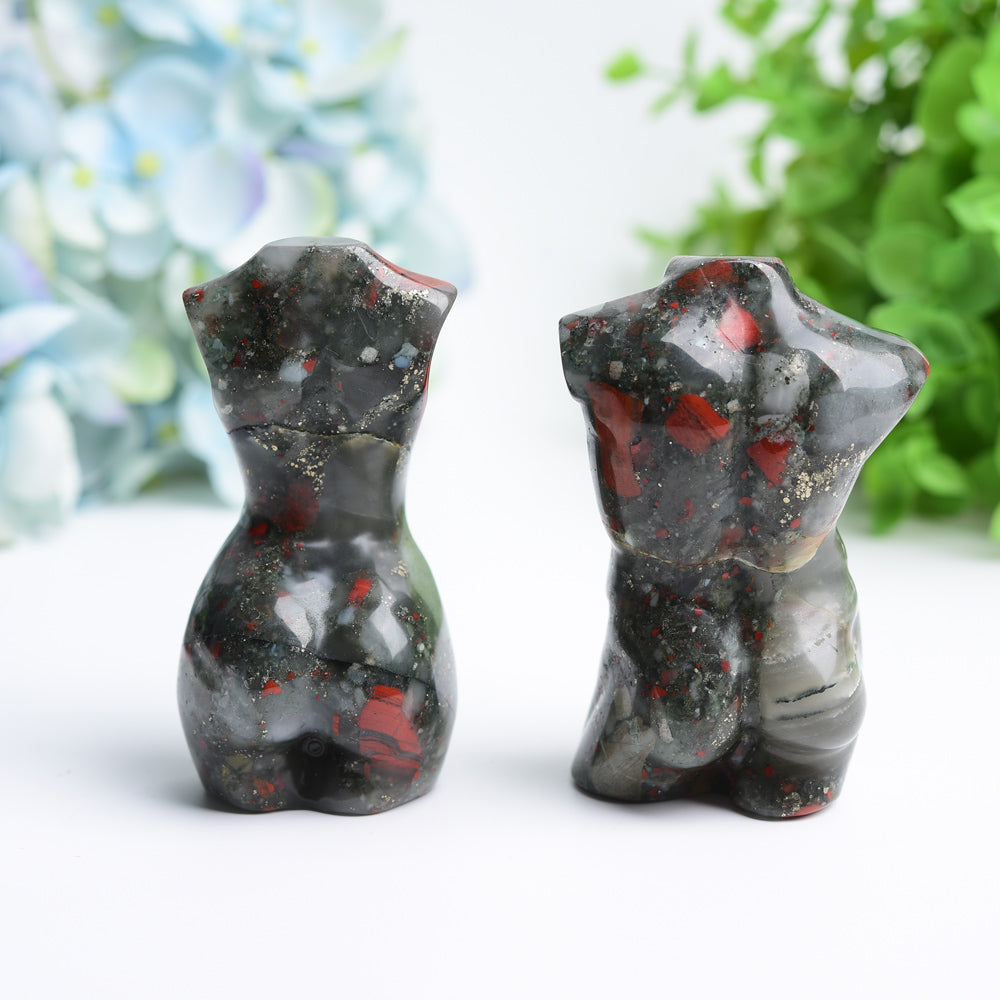 3.2 inch Bloodstone Crystal Figurine Carving for Healing