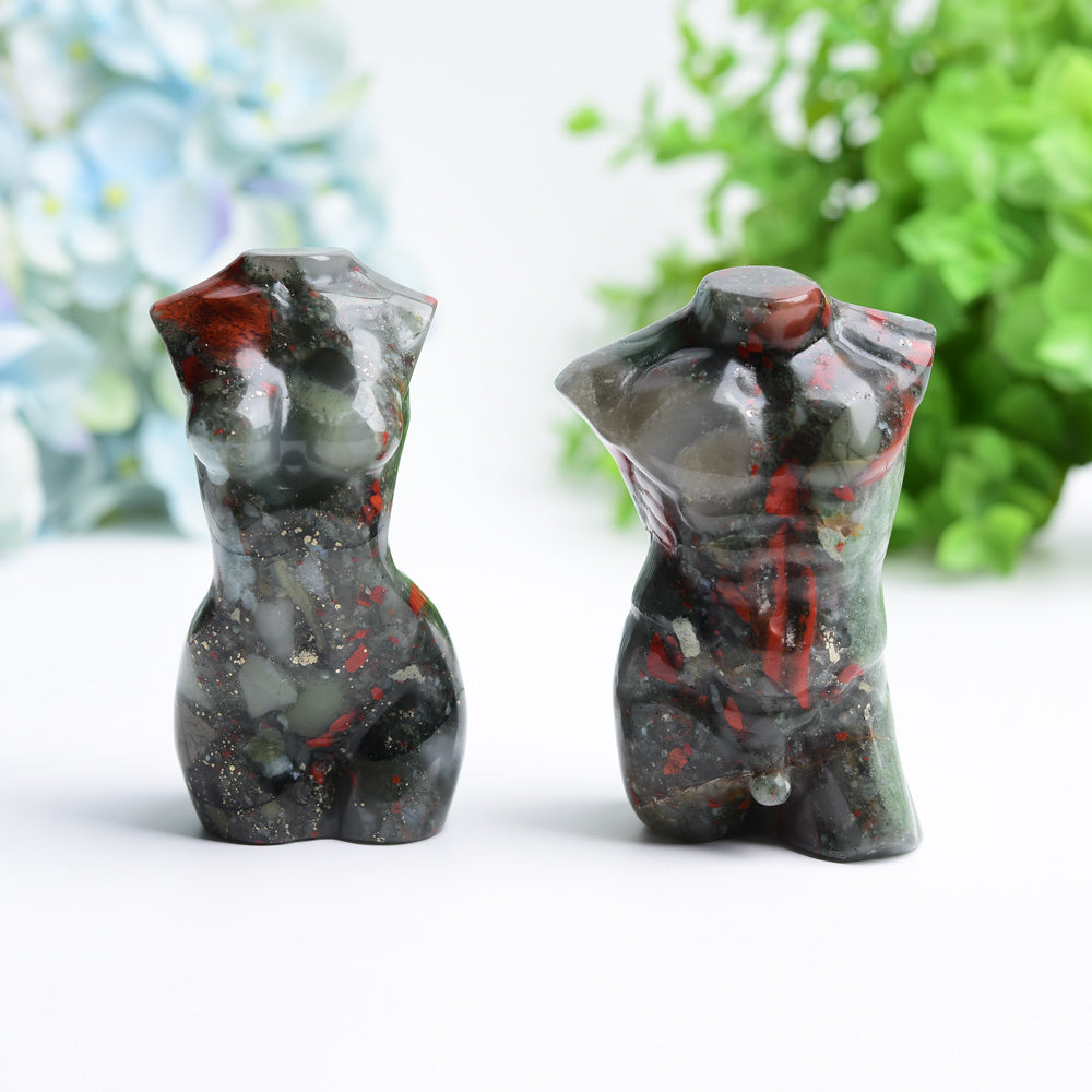 3.2 inch Bloodstone Crystal Figurine Carving for Healing