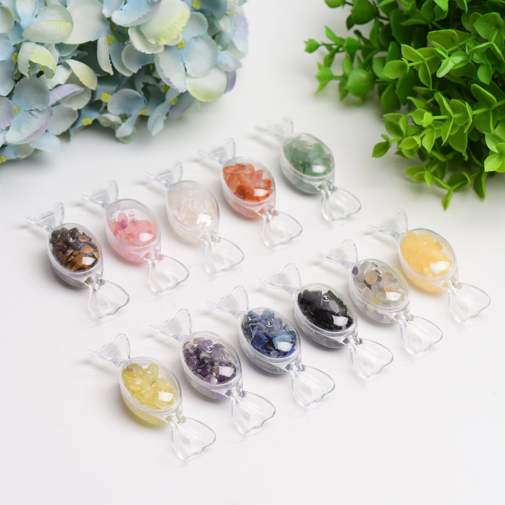 Éclats de cristal bruts mélangés de 3,2 pouces pour l'énergie de guérison