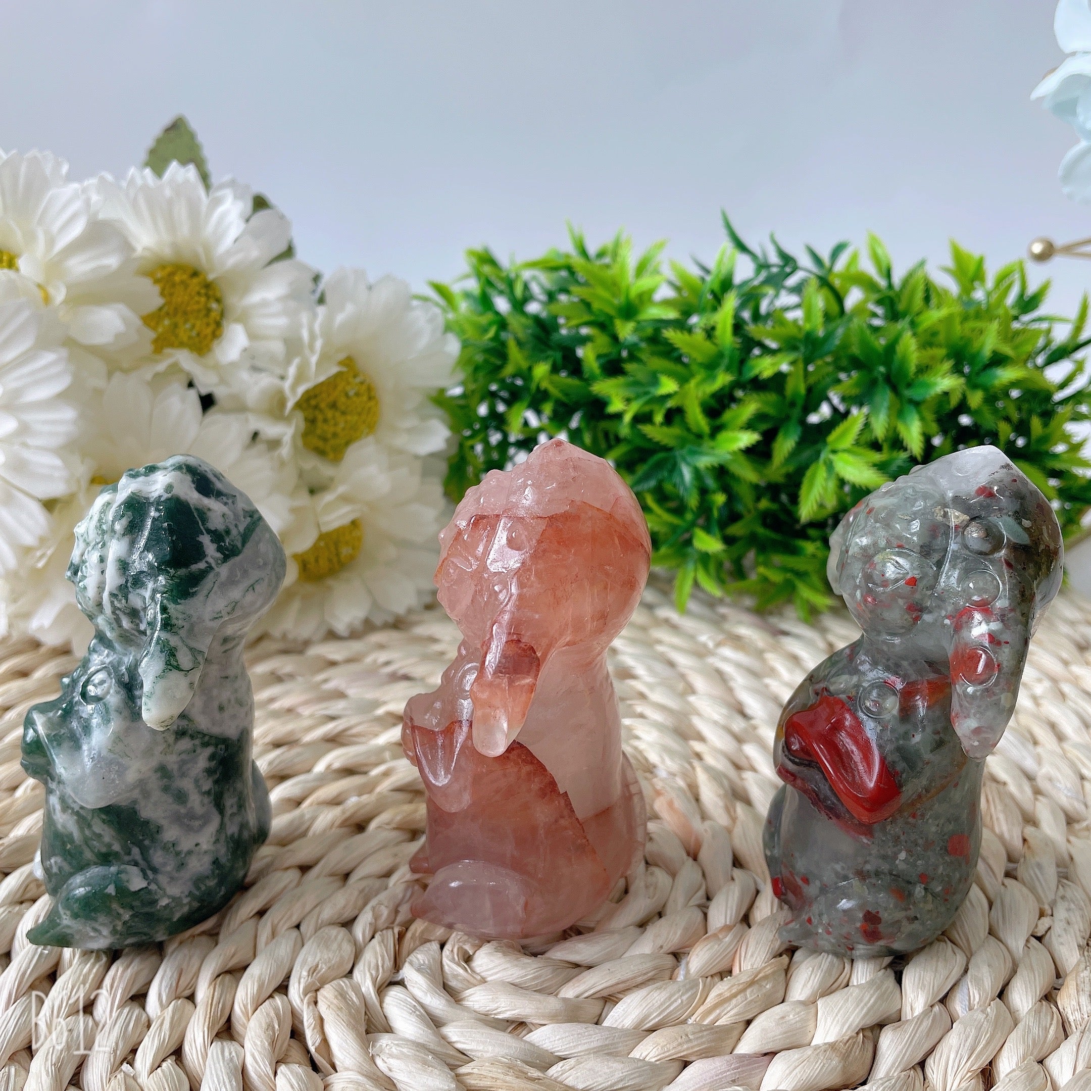 Collection de sculptures de figurines d'elfes en cristal de 3,5 pouces