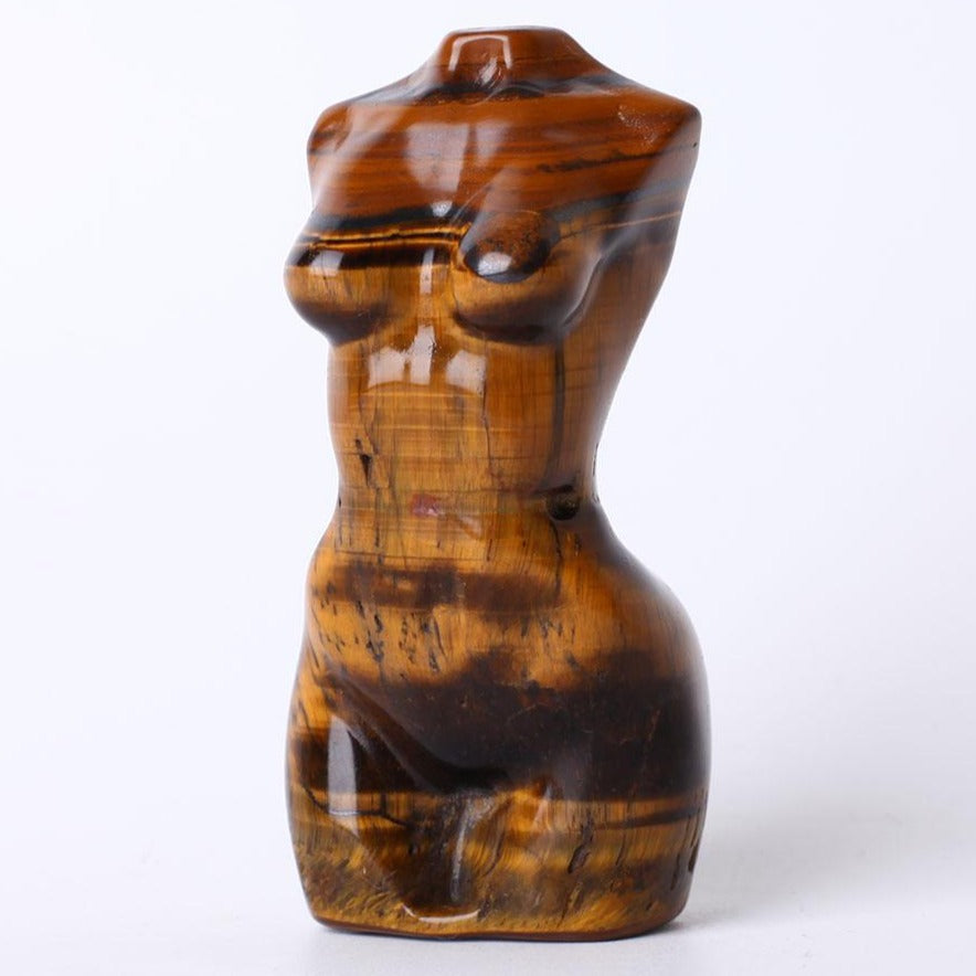 3.5 Inch Tiger Eye Crystal Figurine Carving for Healing