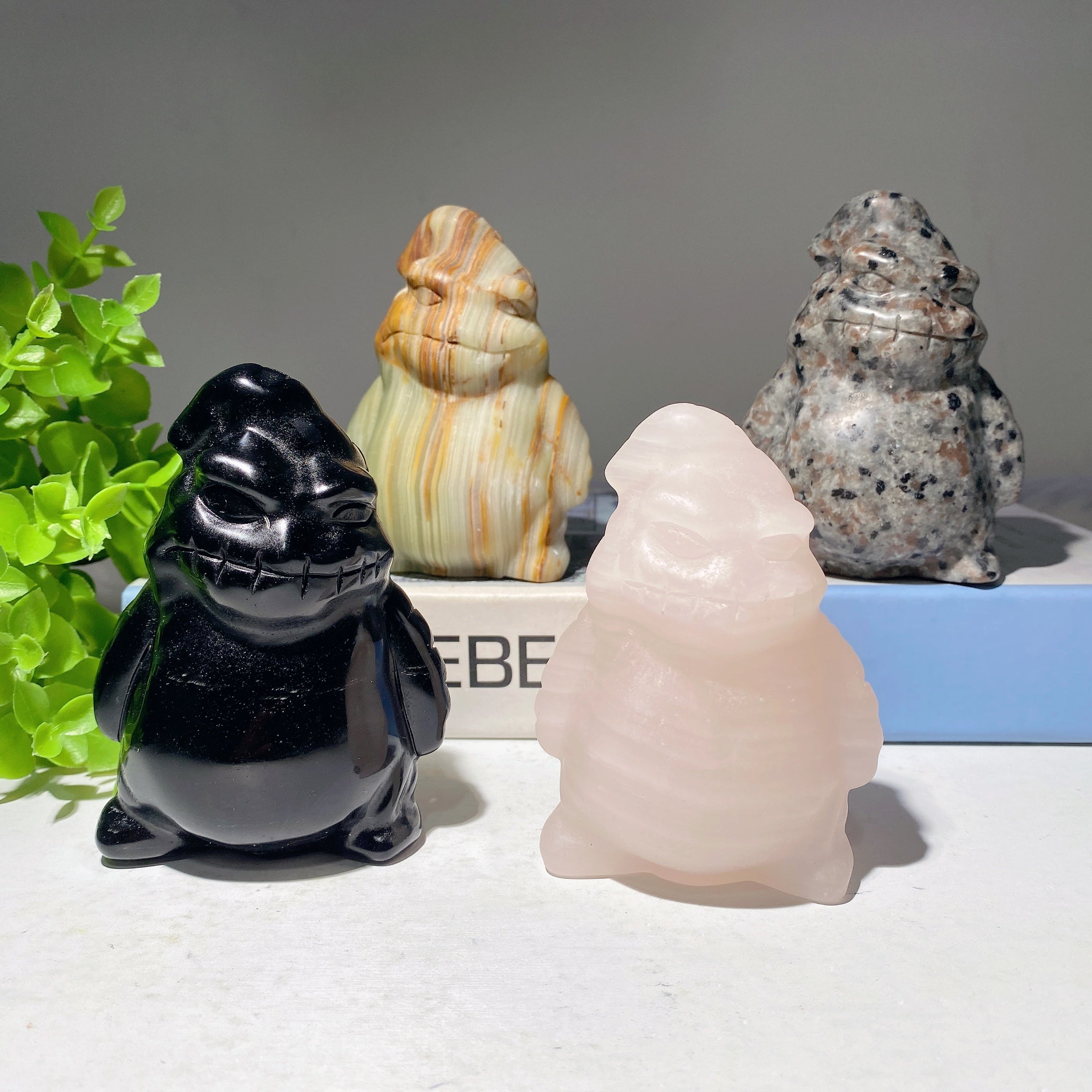 Figurines en cristal mixtes sculptées de 9,7 cm pour la guérison