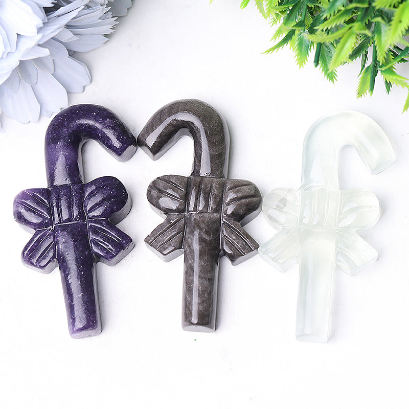 Figurines de bonbons en cristal de 3 pouces pour Noël