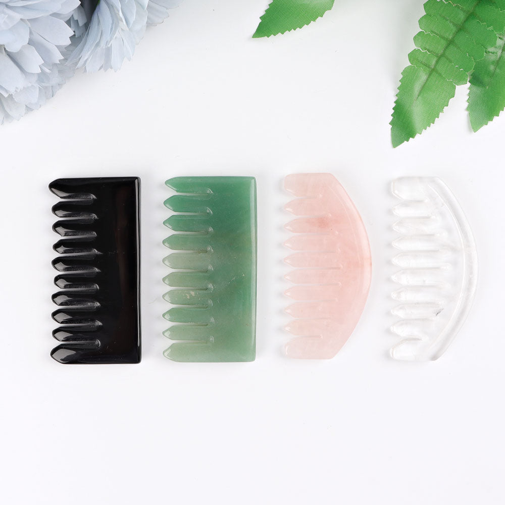 Peigne à sculpter en cristal de 7,6 cm | Formes en quartz poli