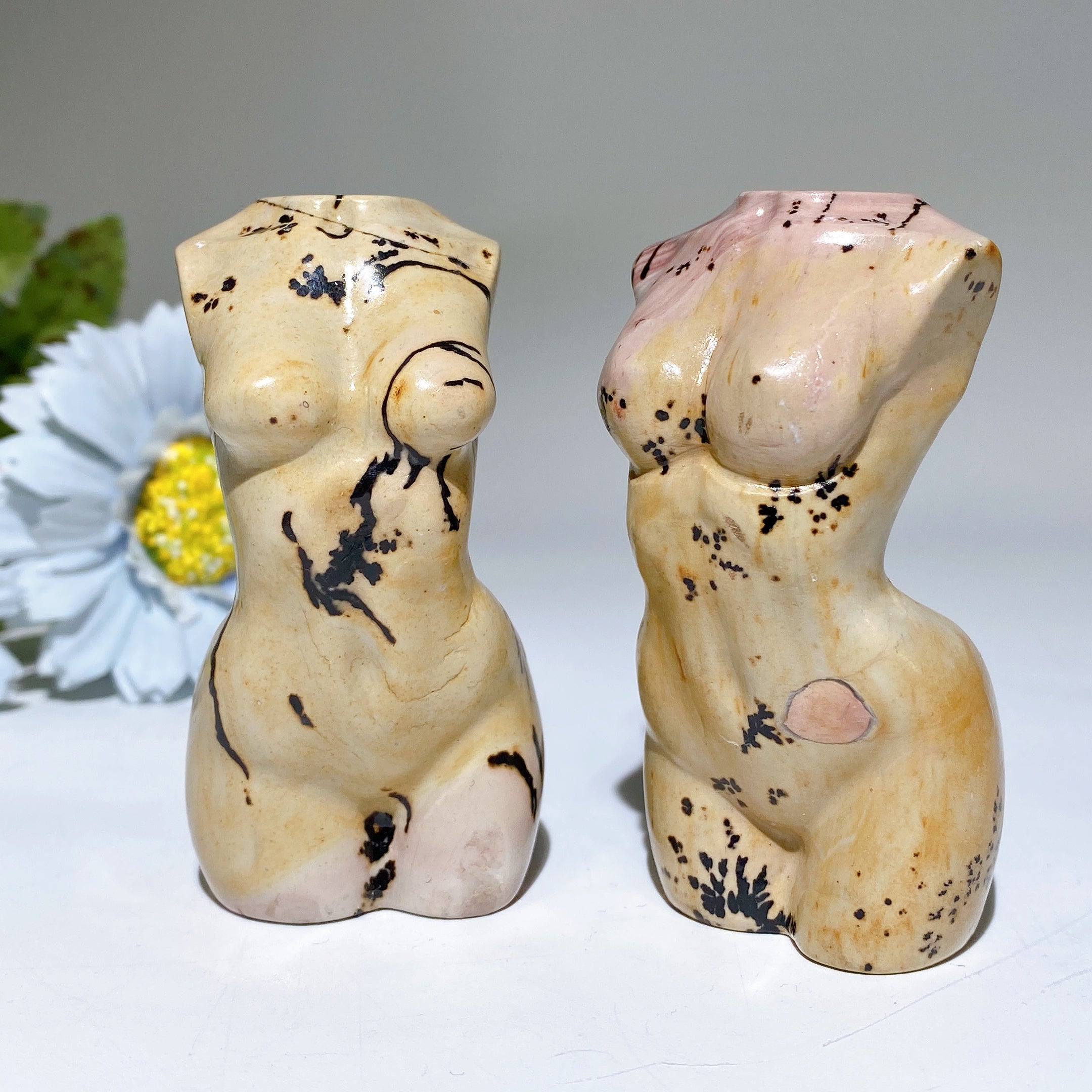 3 inch Picture Jasper Crystal Figurine Carving for Healing