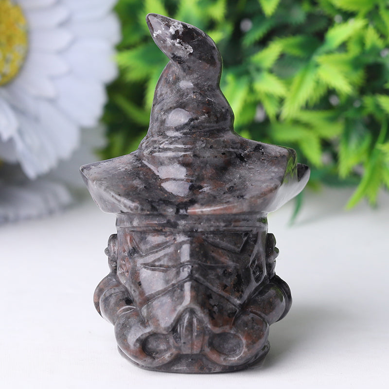 Figurine sculptée en cristal Yooperlite Wizard de 3 pouces