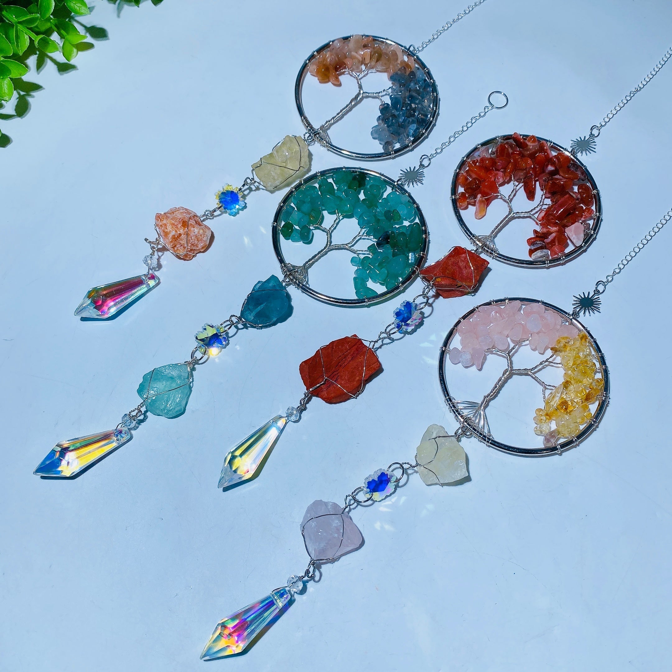 Attrape-soleil en cristal de 30 cm, arbre de vie, pour la guérison