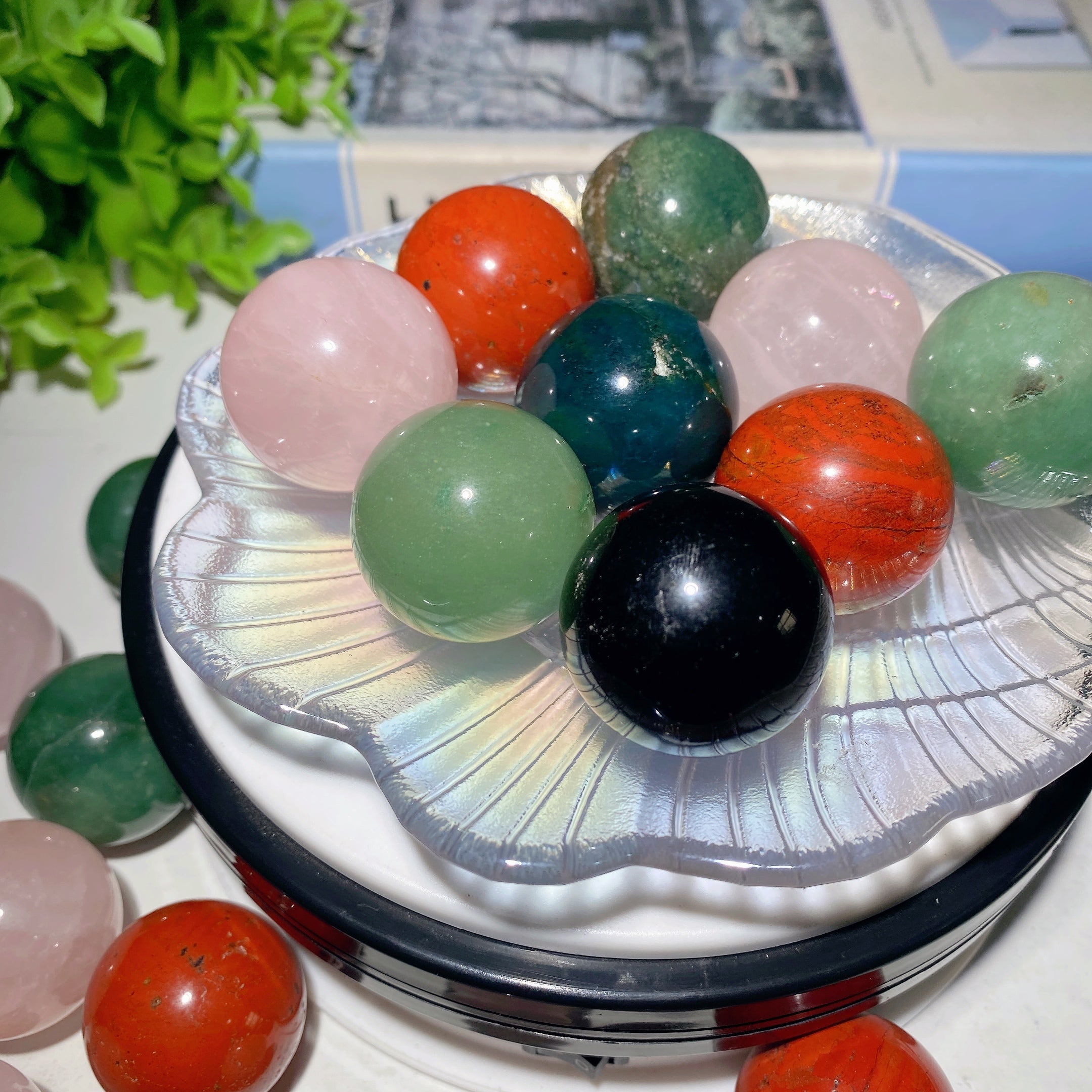 30mm Mixed Crystal Healing Sphere for Energy Balance
