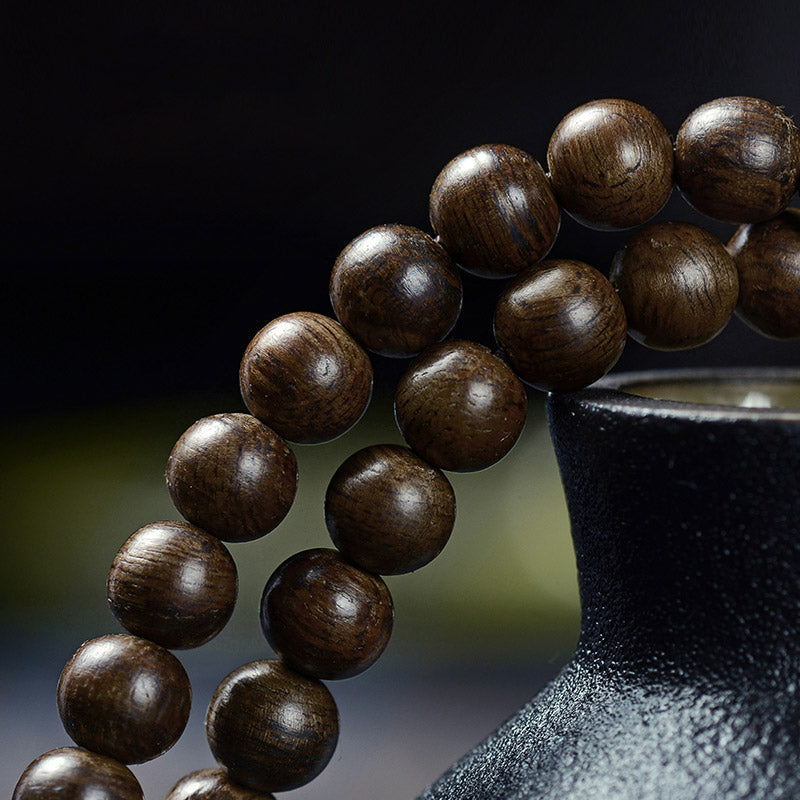 108 Beads Agarwood Strength Meditation Dragon Bracelet