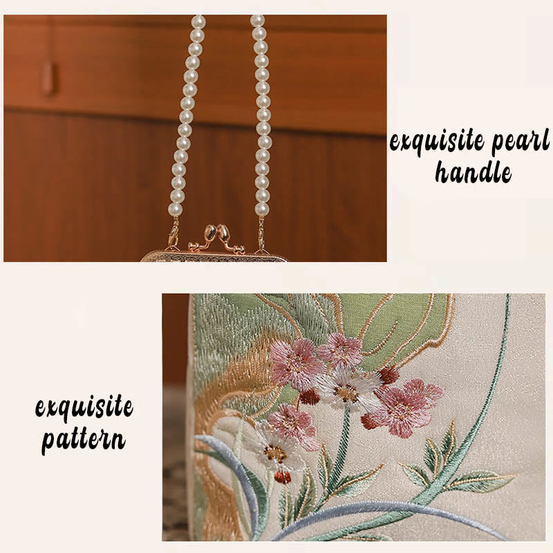 Sac bandoulière Mountain Stone Orchid Pearl Chain