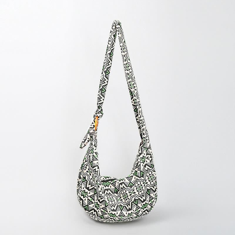 Sac bandoulière à rayures géométriques | Sac bandoulière ajustable