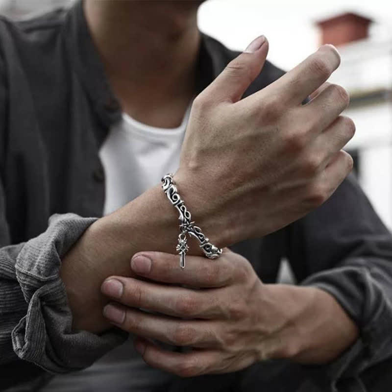 Bracelet spirituel tressé en cuivre pour l'équilibre