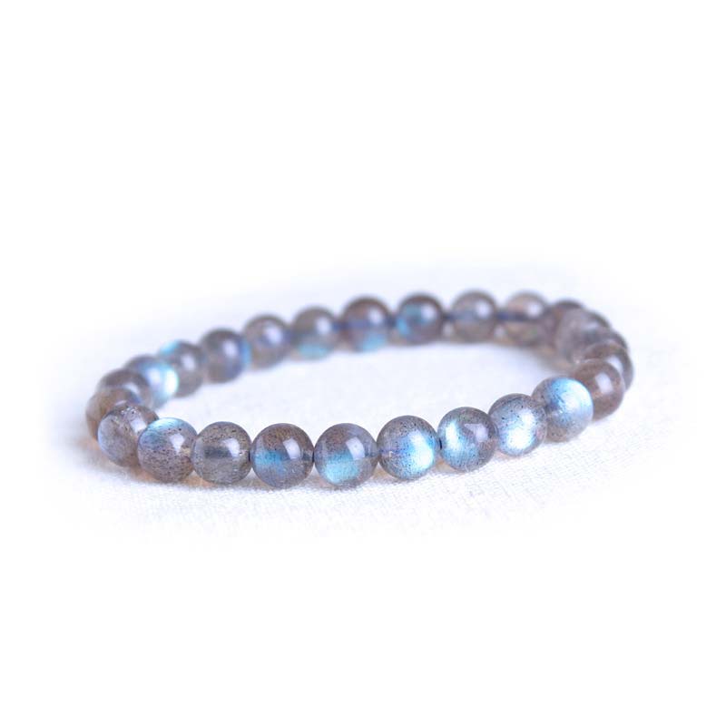 Bracelet de guérison en pierre de lune naturelle, perles de 6 mm pour le calme