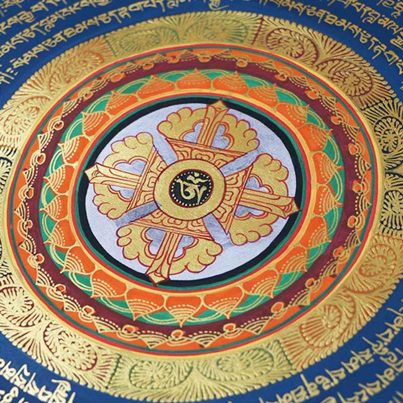 Handmade Tibetan Thangka Painting Decoration 26x26cm Random Pattern