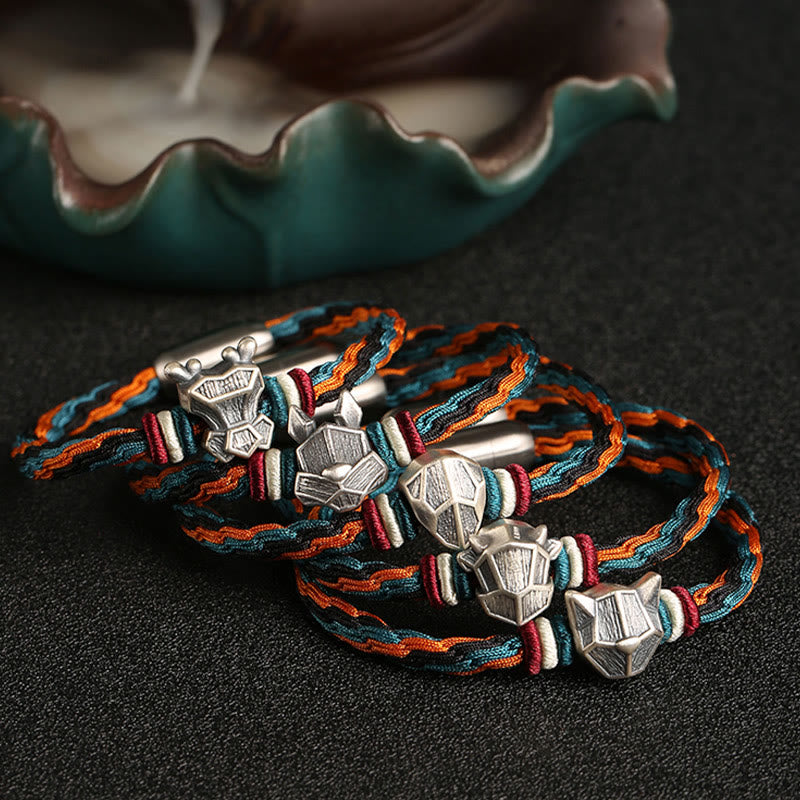 Unisex Chinese Zodiac Reincarnation Knot Bracelet | Sterling Silver