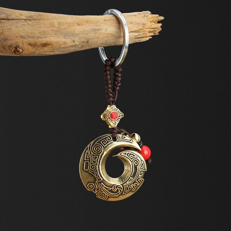 Porte-clés en cuivre pour la chance et la richesse | Bijoux spirituels