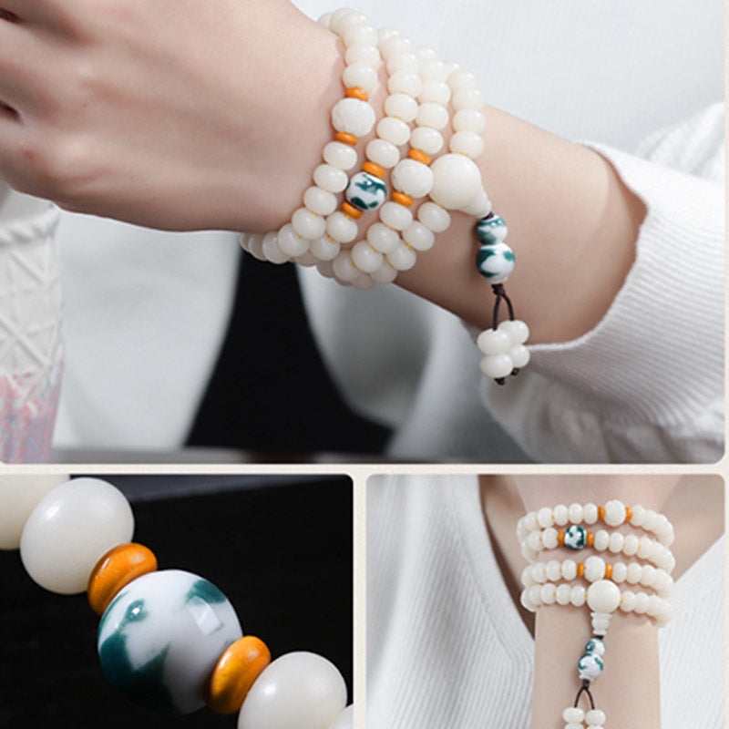 Bracelet réglable en graines de Bodhi pour la sagesse et la méditation
