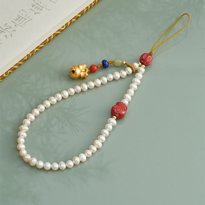 Décoration de téléphone à suspendre en cinabre de 6 mm