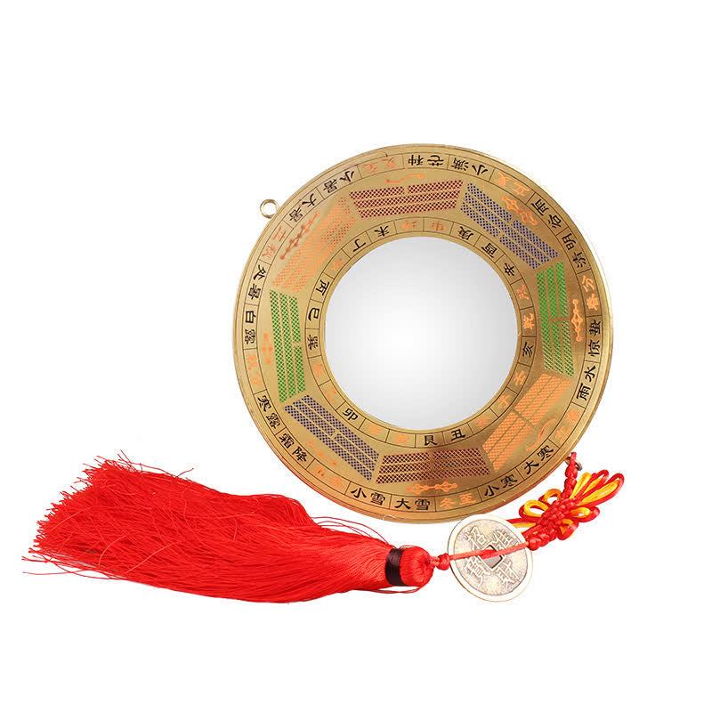12cm Copper Bagua Map with Feng Shui Balance Energy
