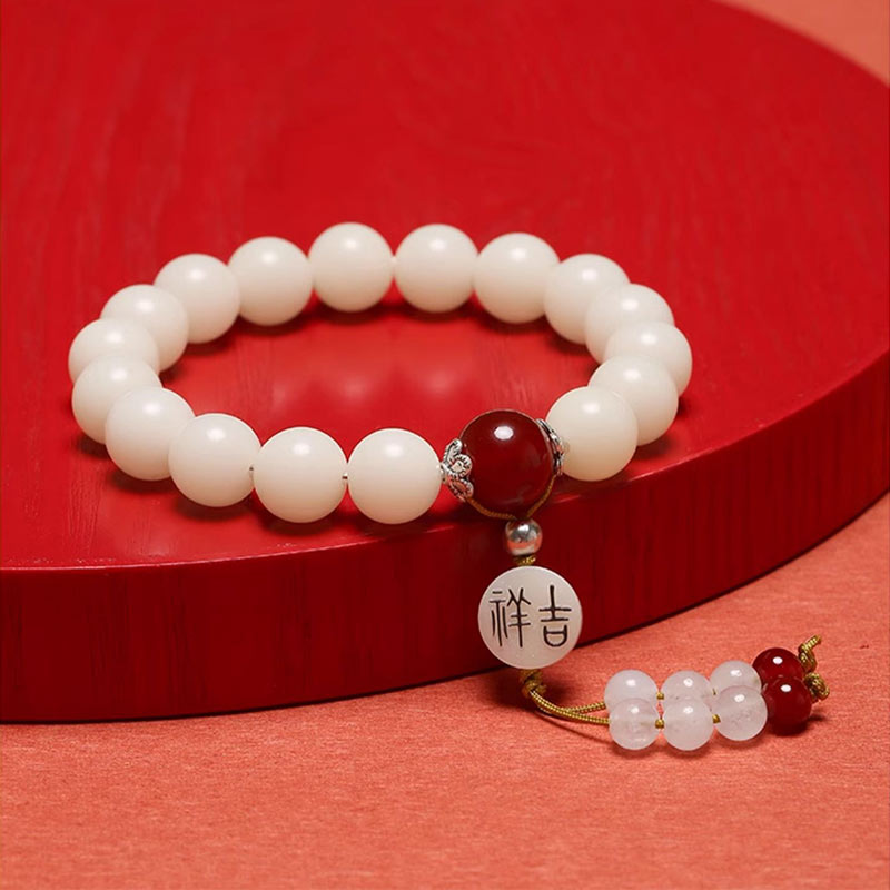 Unisex Obsidian Wrist Mala Bracelet for Meditation & Peace