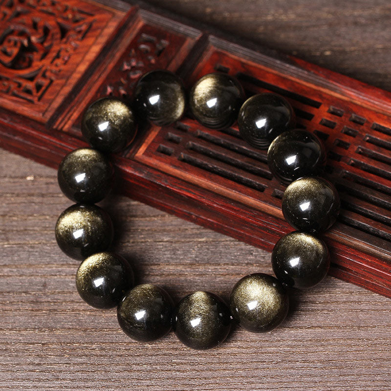 Obsidian Bracelet 8mm for Purification and Grounding