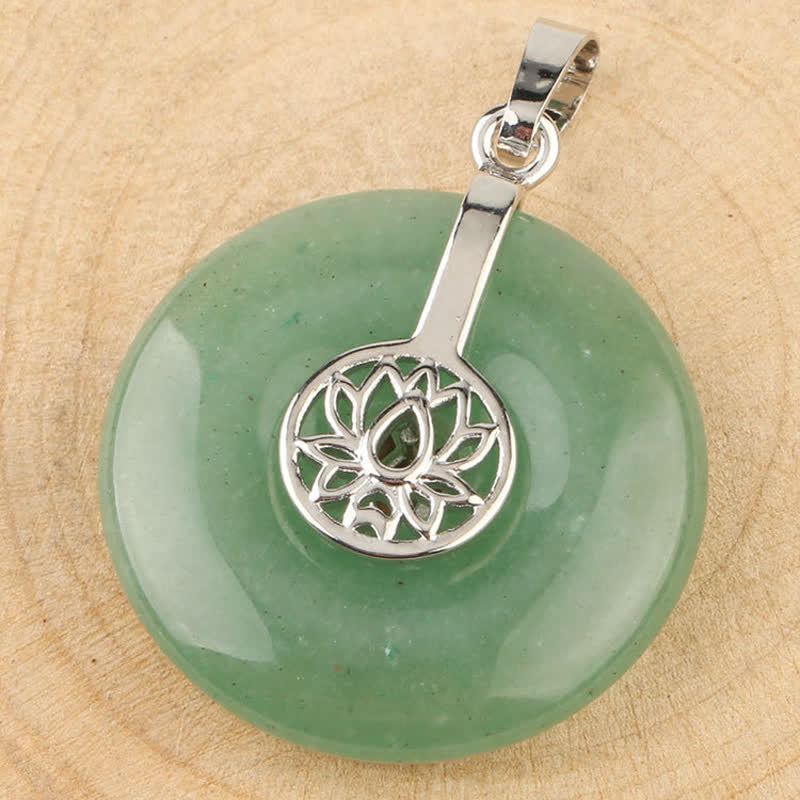 Collier de guérison en cristal d'améthyste rose lotus