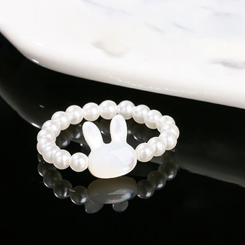 Bague spirituelle en pierre Tridacna de 3 mm