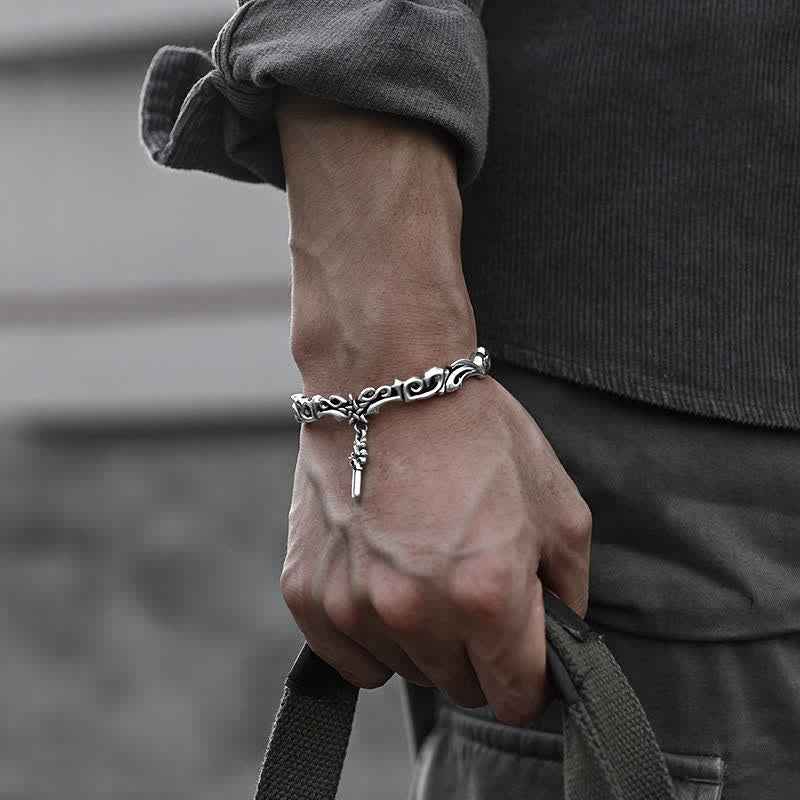 Bracelet spirituel tressé en cuivre pour l'équilibre