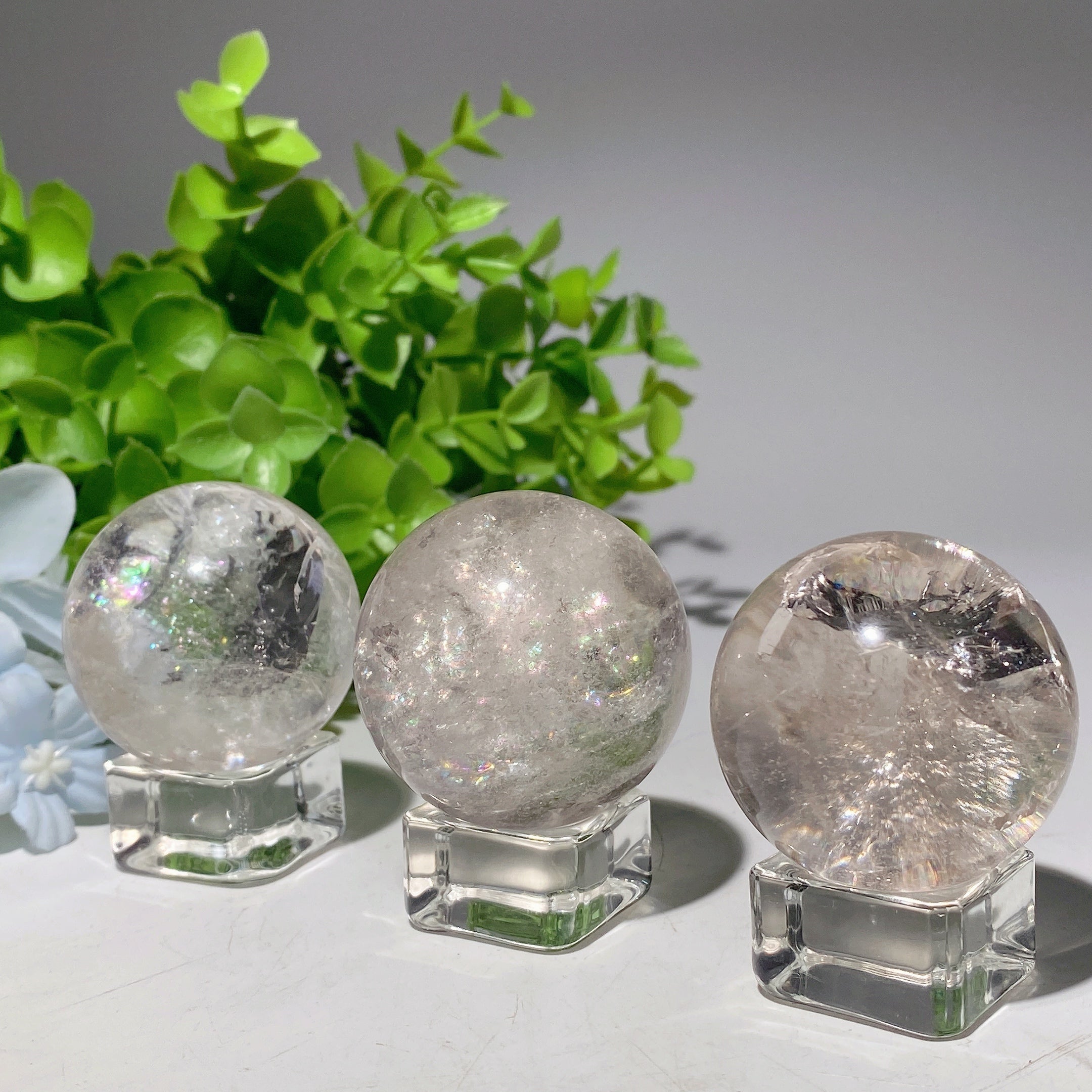 40mm Clear Quartz Crystal Sphere for Healing & Energy Balance