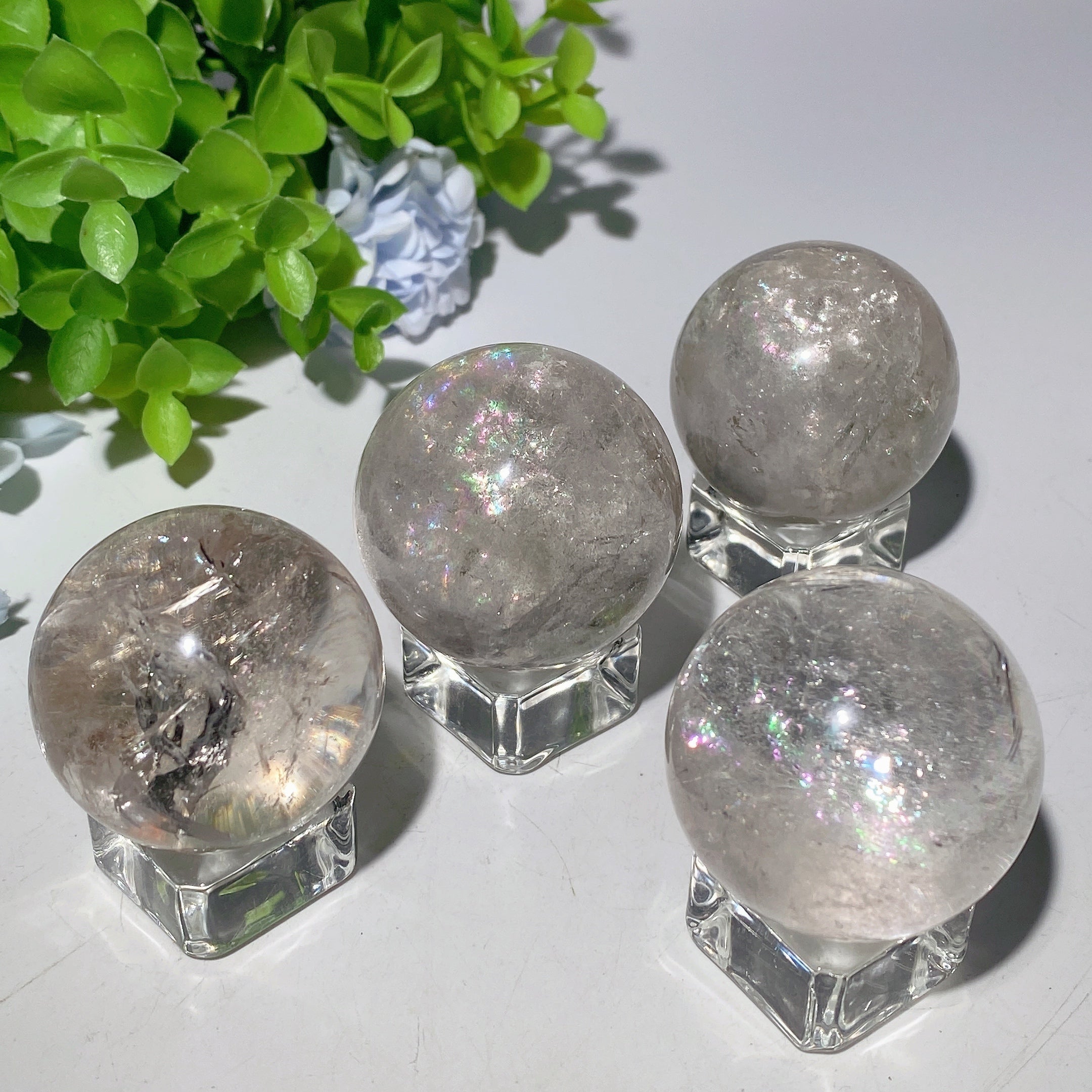 40mm Clear Quartz Crystal Sphere for Healing & Energy Balance