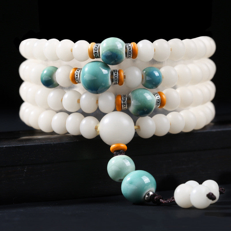 Bracelet réglable en graines de Bodhi pour la sagesse et la méditation