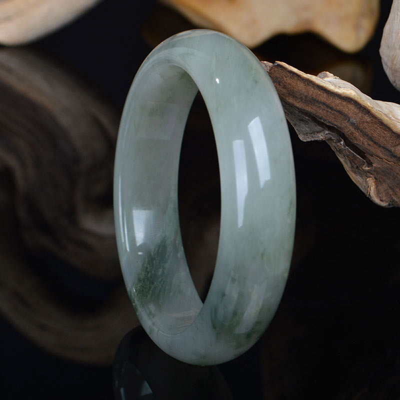 Bracelet en jade naturel de 52 mm pour la chance et la prospérité