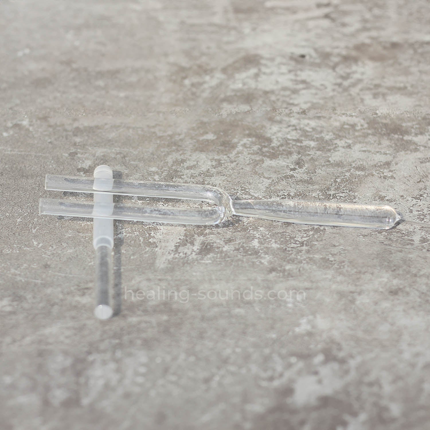 Jeu de diapasons en cristal transparent 432 Hz avec boîte - 8 pièces - 10 mm/20 mm